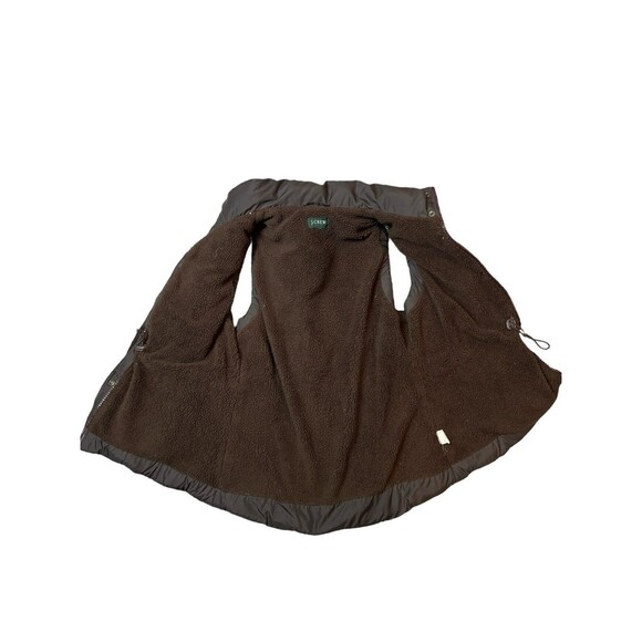 J.crew chocolate brown puffer vest size small - Picture 5 of 9